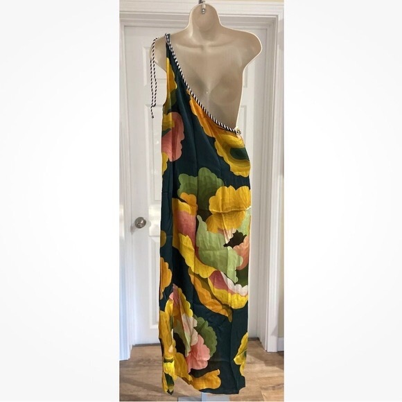One-Shoulder Farm Rio x Anthropologie Multicolor Dress - Picture 10 of 15